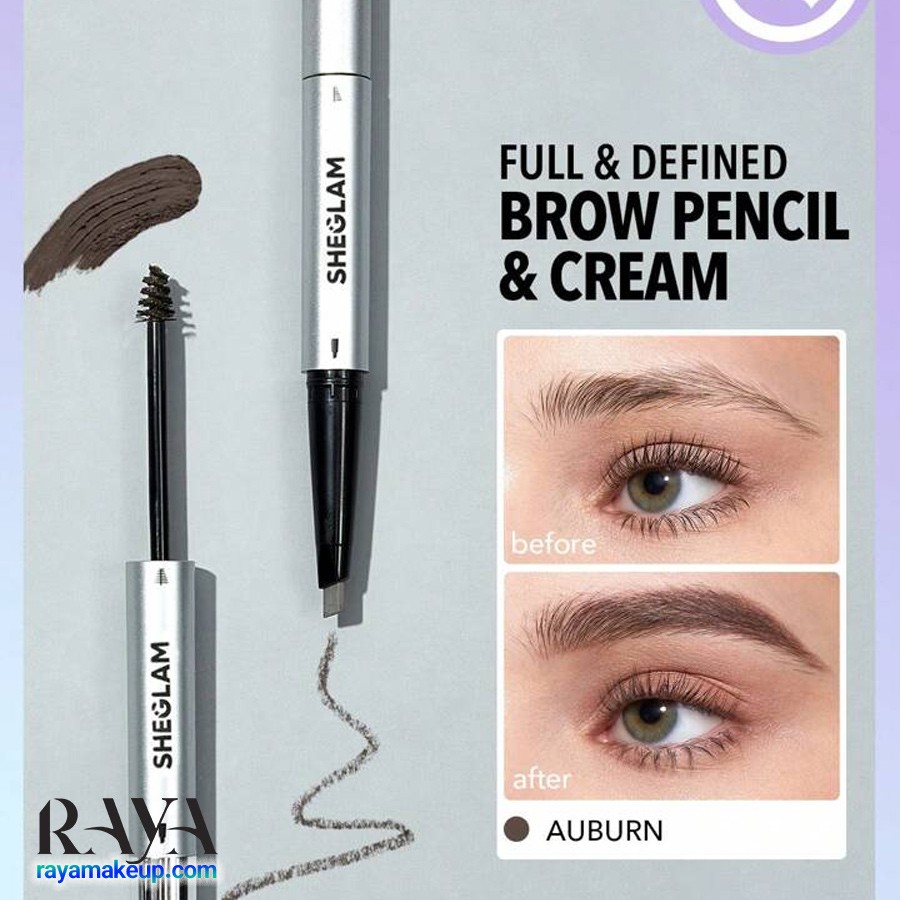 مداد و کرم ابرو دو سر مدل فیل می این 2 در 1 شیگلم Sheglam Fill Me In 2-in-1 Eyebrow Pencil & Cream