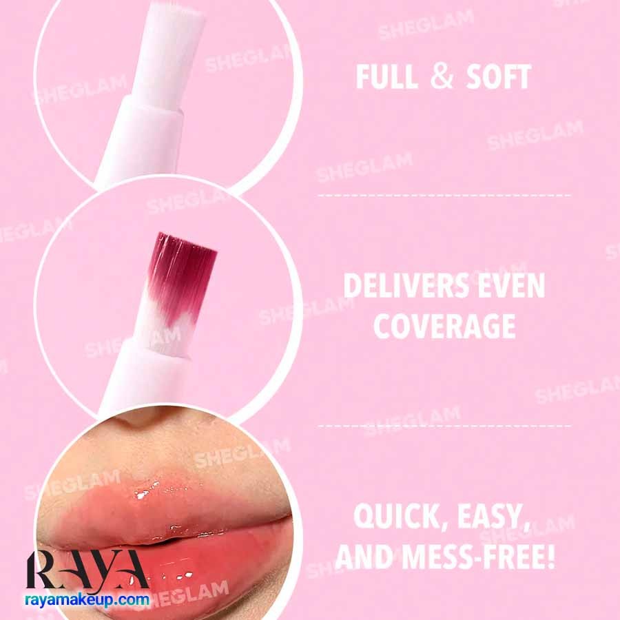 بالم لب براق و مرطوب کننده براش دار مدل گلو ادیکت شیگلم Sheglam Glow Addict Lip Balm