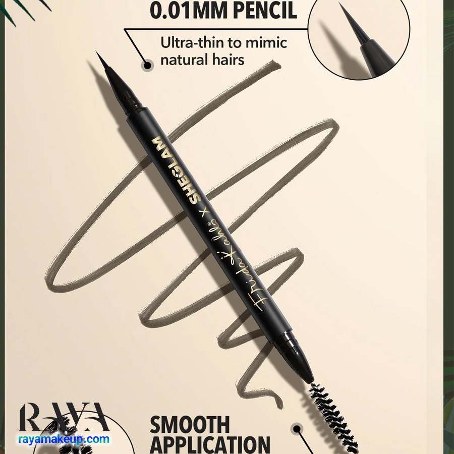 قلم مداد ابرو مایع و دو سر شیگلم مدل ایکس فریدا کاهلو Sheglam X Frida Kahlo Brow Icon Liquid Brow Pen