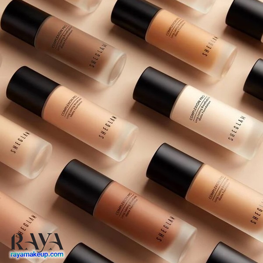 کرمپودر مایع مدل کامپلکشن پرو لانگ لستینگ بریتبل مات شیگلم Sheglam Complexion Pro Long Lasting Breathable Matte Foundation