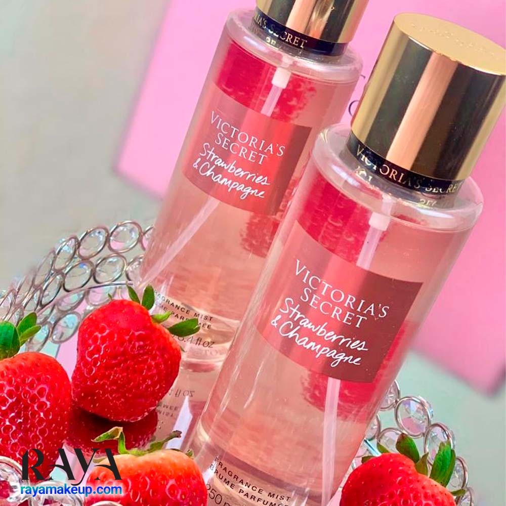 بادی اسپلش مدل استرابریز اند شامپاین ویکتوریا سکرت Victoria's Secret Strawberries & Champagne Fragrance Mist