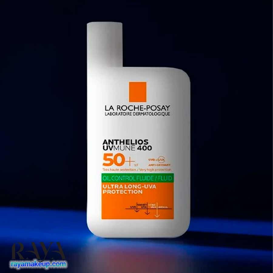 فلوئید ضد آفتاب مخصوص پوست چرب لاروش پوزای آنتلیوس یووی مون La Roche-Posay Anthelios UVMune 400 Oil Control Fluid SPF50+