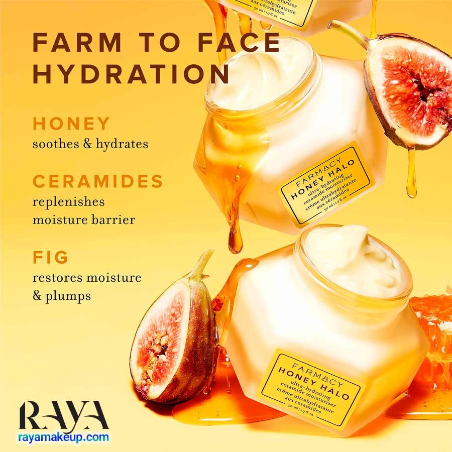 کرم مرطوب کننده آبرسان سرامید فارماسی هانی هالو اولترا هیدریتینگ Farmacy Honey Halo Ultra Hydrating Ceramide Face Moisturizer