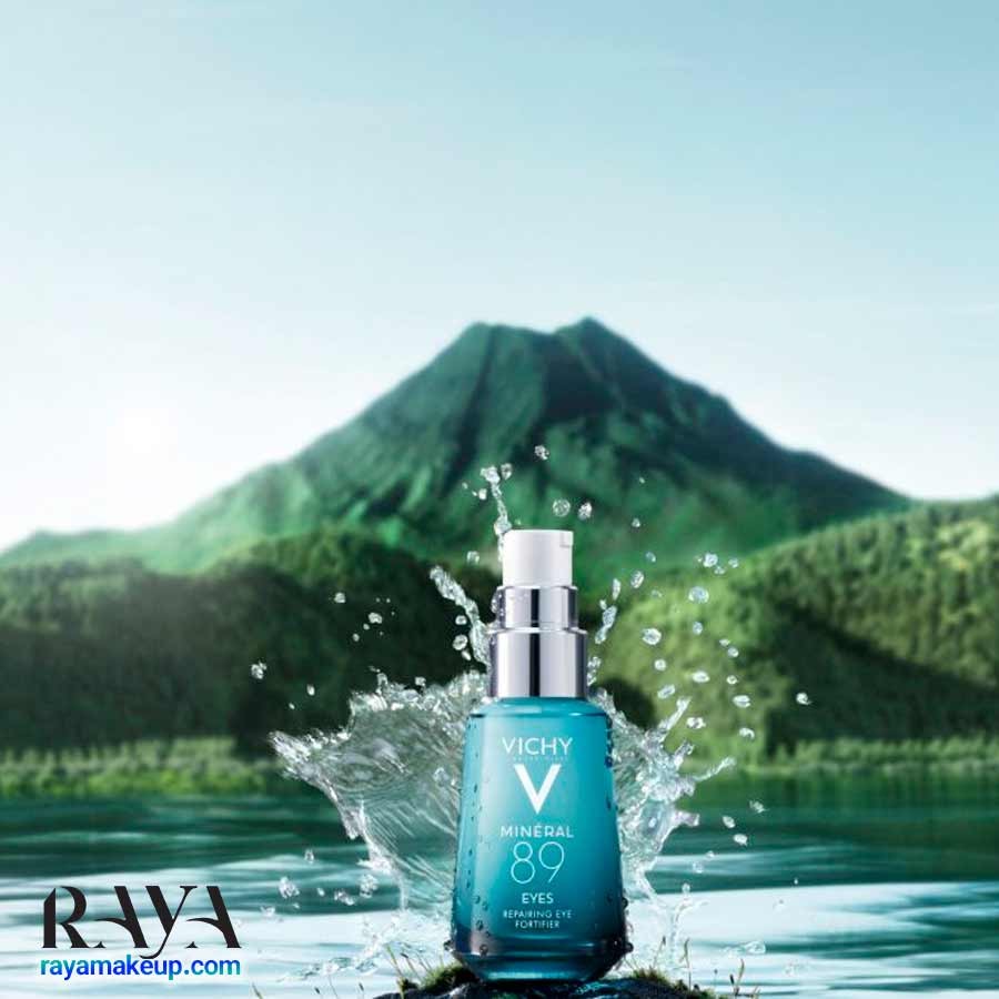 ژل کرم آبرسان و ترمیم کننده پوست ‌دور چشم مینرال 89 ویشی Vichy Minéral 89 Eyes Hyaluronic Acid Eye Fortifier
