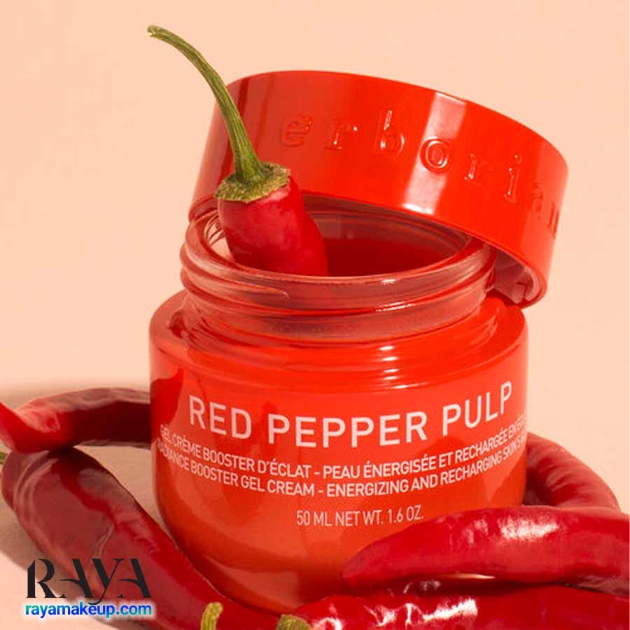 کرم مرطوب کننده صورت رد پپر پالپ حاوی عصاره فلفل قرمز اربورین Erborian Red Pepper Pulp Creme 