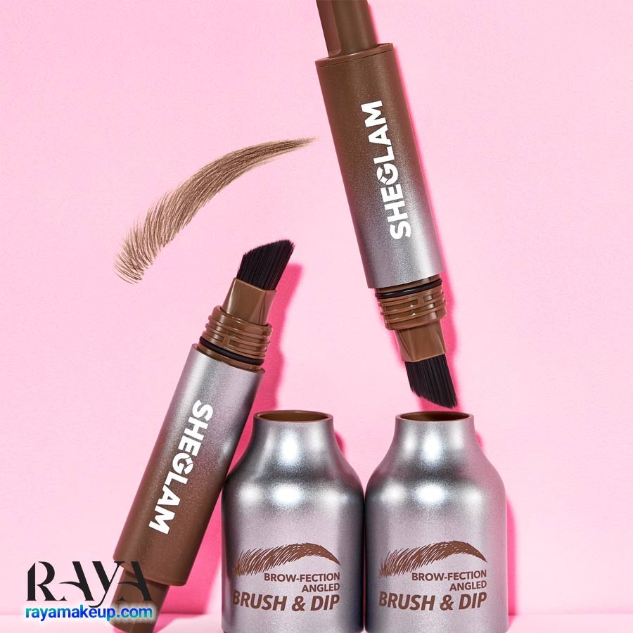 براش و هاشور ابرو زاویه دار شیگلم Sheglam Brow-Fection Angled Brush & Dip