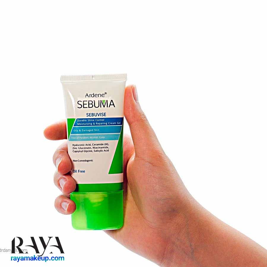 ژل کرم آبرسان و مرطوب کننده و ترمیم کننده پوست چرب سبوما آردن مدل سبوویز Ardene Sebuma Sebuvise Moisturizing And Repairing Cream Gel For Oily And Damaged Skin 