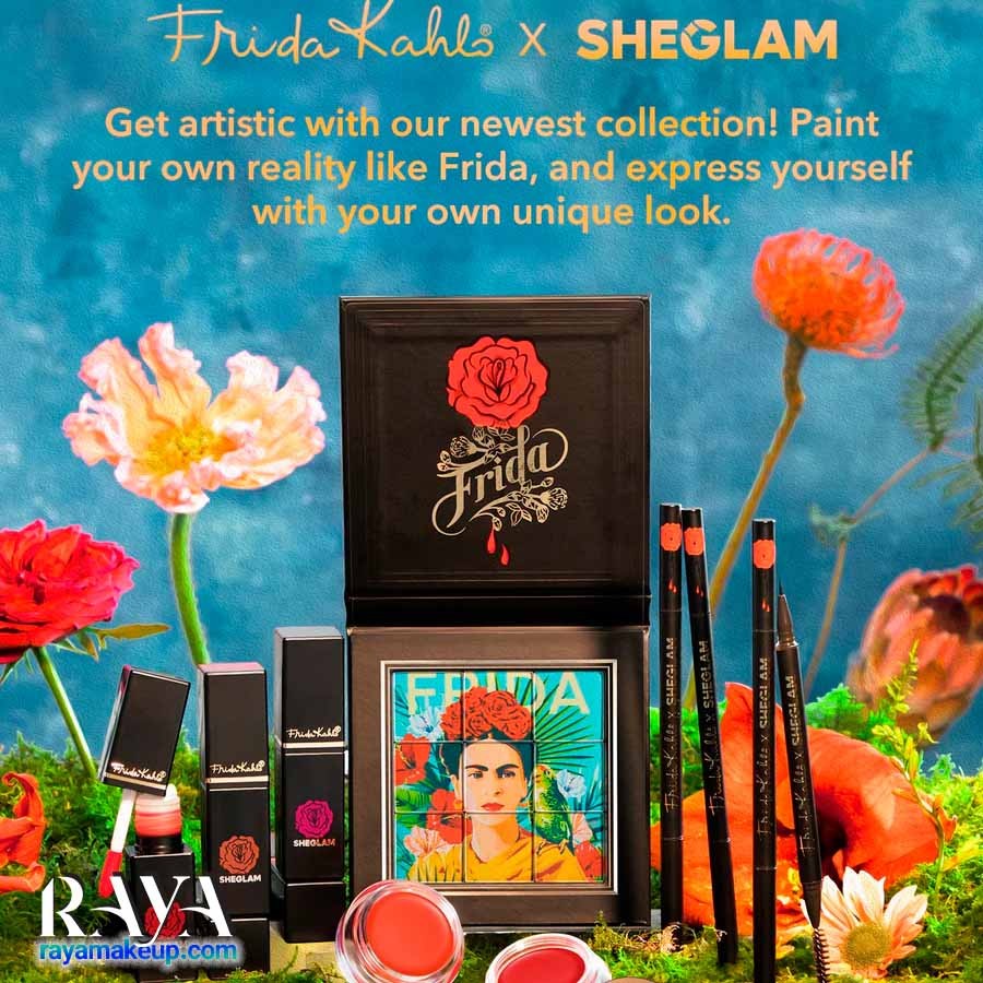 پالت سایه چشم معمایی و اکلیلی شیگلم مدل ایکس فریدا کالو مسترپیس Sheglam X Frida Kahlo Masterpiece Eyeshadow Palette