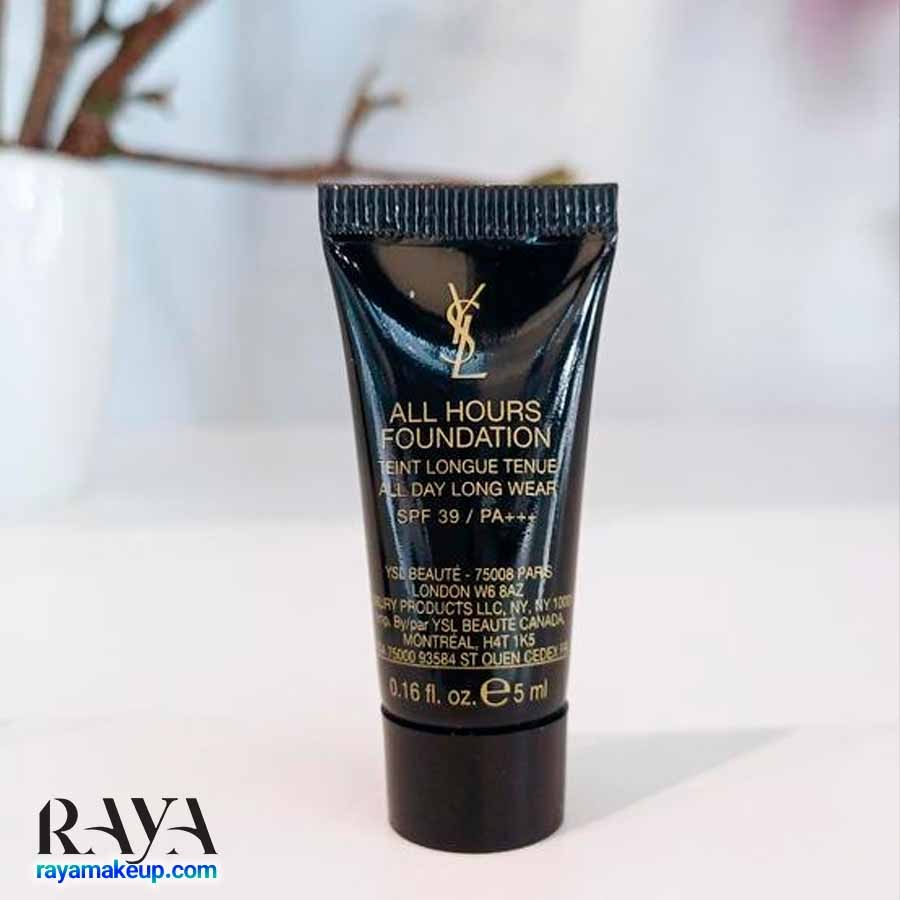 کرم پودر مایع مات و آبرسان 24 ساعته ایو سن لورن مدل آل اورز Yves Saint Laurent All Hours Foundation SPF 39