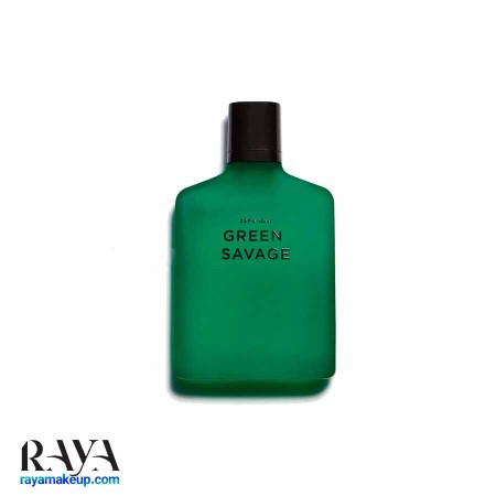 عطر ادو تویلت مردانه زارا من گرین ساواج سبز جدا شده از پک