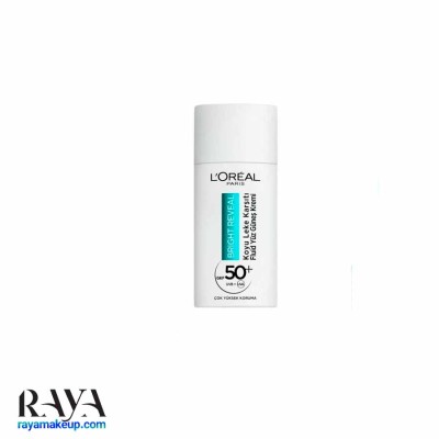 کرم ضد آفتاب فلوییدی ضد لک لورآل پاریس مدل SPF50+ Bright Reveal