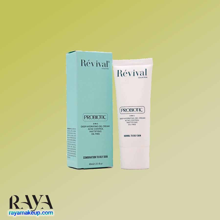 ژل کرم آبرسان 3 در 1 رویوال مناسب پوست چرب  Revival Deep Hydration 3 In 1 Gel Cream