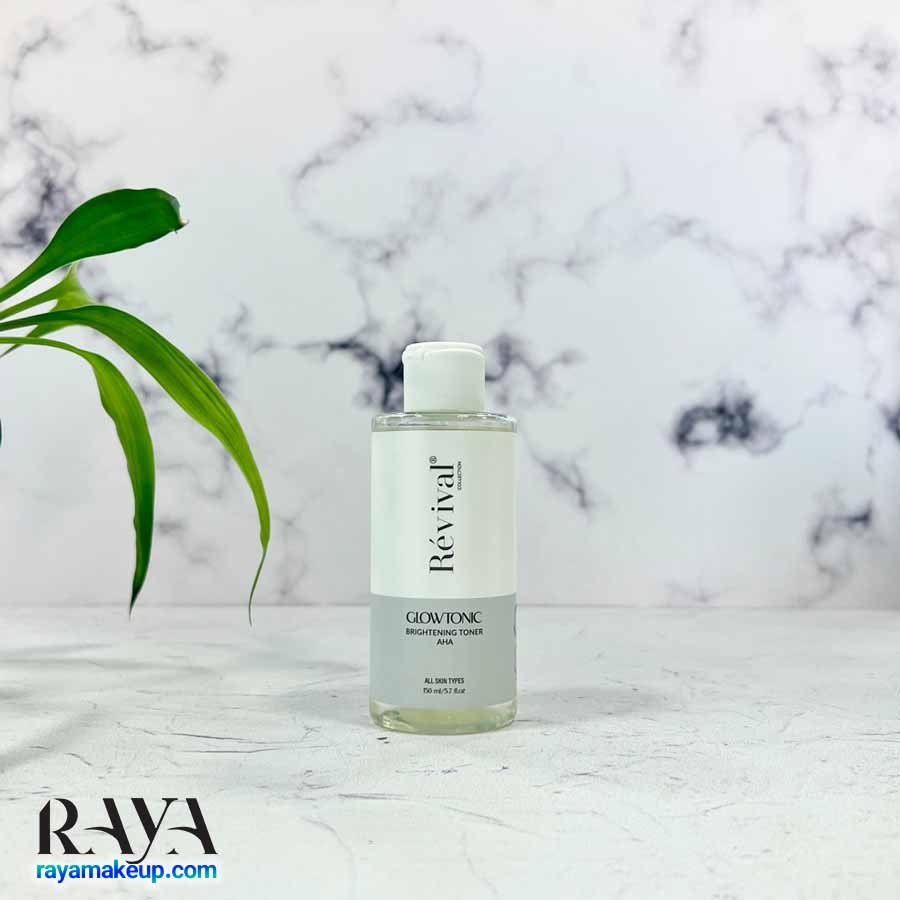 تونر روشن کننده رویوال مدل گلو تونیک حاوی آ اچ آRevival GlowTonic Brightening Toner AHA