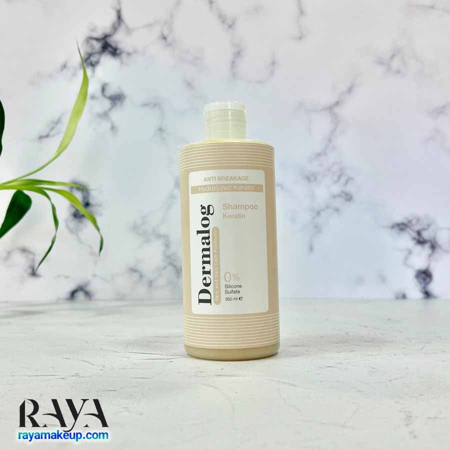 شامپو کراتین درمالوگ ضد ریزش و ضد شکنندگی مو Dermalog Keratin And Nutrients Shampoo