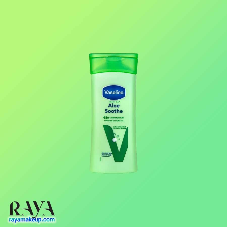 لوسیون بدن آلوئه ورا وازلین Vaseline Intensive Care Aloe Soothe Body Lotion