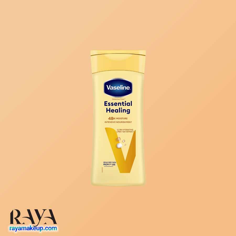 لوسیون بدن 48 ساعته وازلین مدل اسنشیال هیلینگ Vaseline Intensive Care Essential Healing Body Lotion 