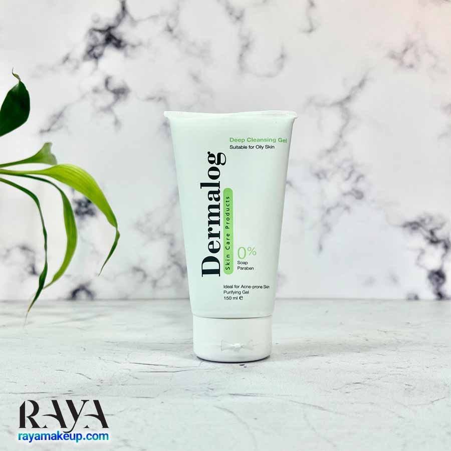 ژل شستشو صورت درمالوگ مناسب پوست چرب Dermalog Facial Deep Cleansing Gel For Oily Skin