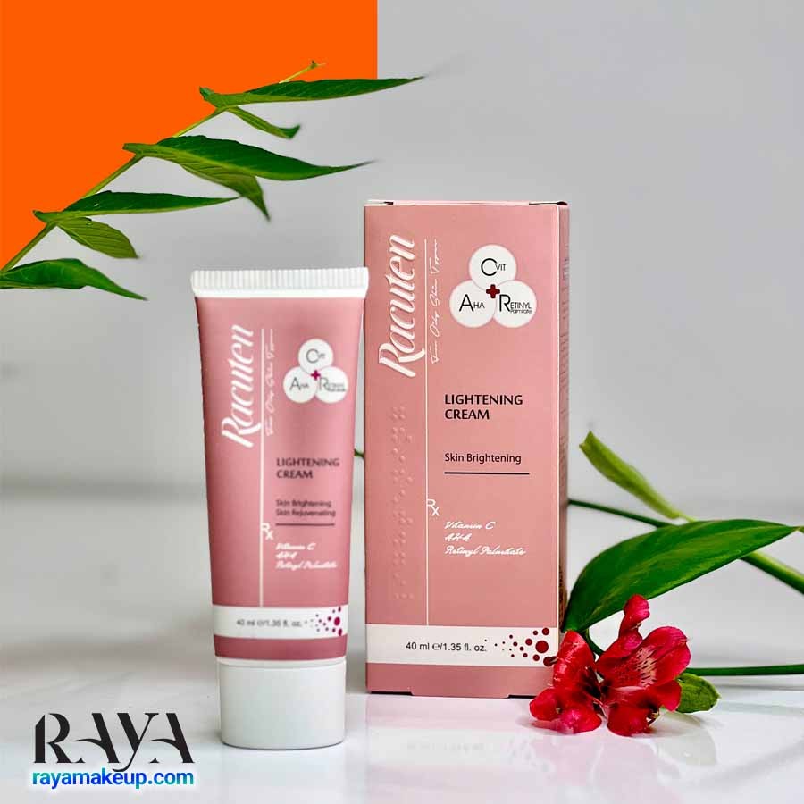 کرم روشن کننده پوست راکوتن حاوی لایه بردار آ اچ آ  Racuten AHA Lightening Cream For All Skin Types