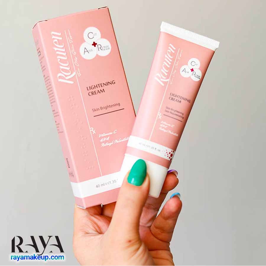 کرم روشن کننده پوست راکوتن حاوی لایه بردار آ اچ آ  Racuten AHA Lightening Cream For All Skin Types