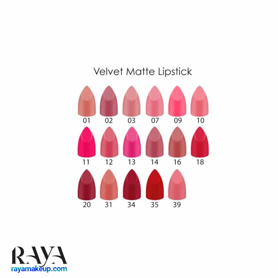 رژ لب جامد مات مخملی گلدن رز مدل ولوت مت Golden Rose Velvet Matte Lipstick