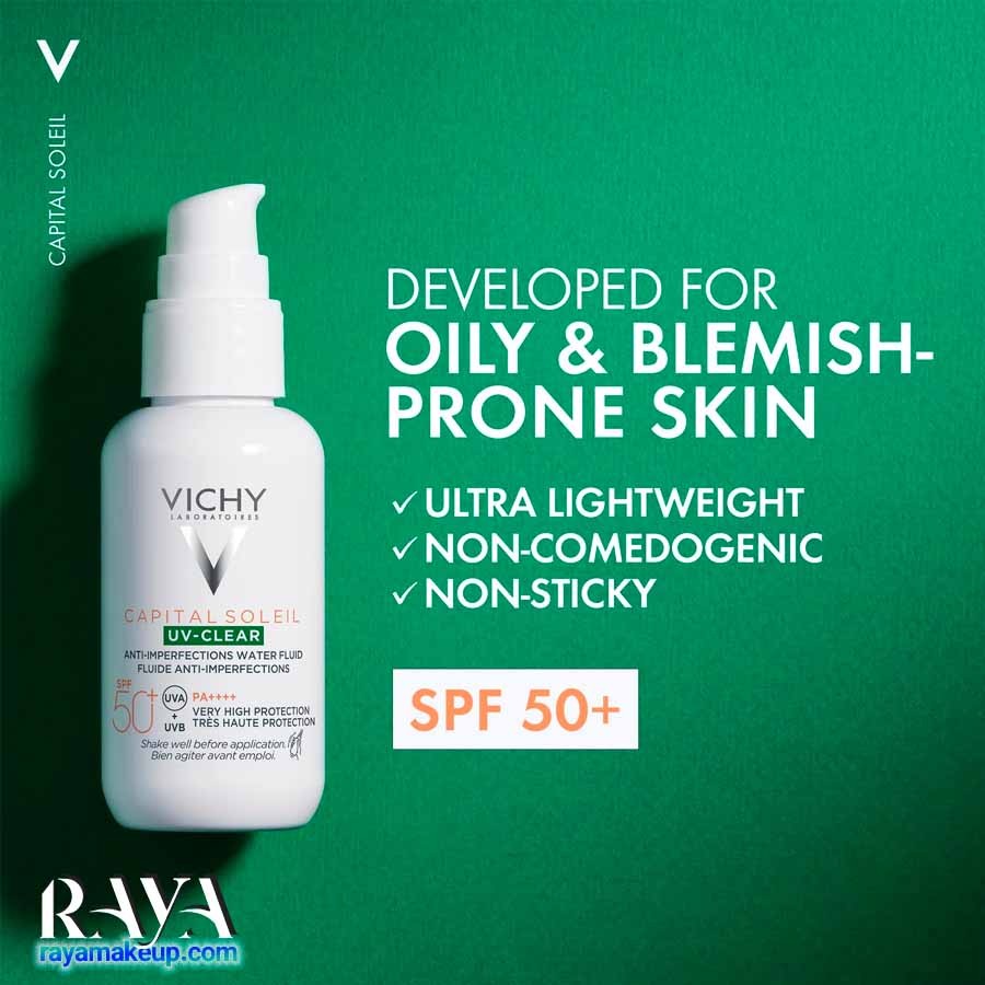 ضد آفتاب پوست چرب ویشی مدل کاپیتال سولیل  +Vichy Capital Soleil UV-Clear SPF50 