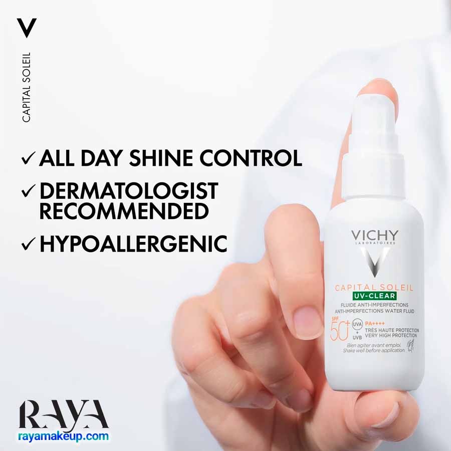 ضد آفتاب پوست چرب ویشی مدل کاپیتال سولیل  +Vichy Capital Soleil UV-Clear SPF50 