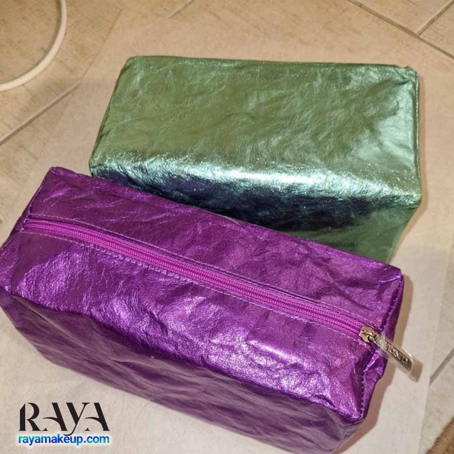 کیف لوازم آرایشی کاغذی کلینیک clinique paper cosmetic bag