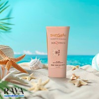 ضد آفتاب کرم پودری و پرایمری سان سیف فاقد چربی با SPF50 