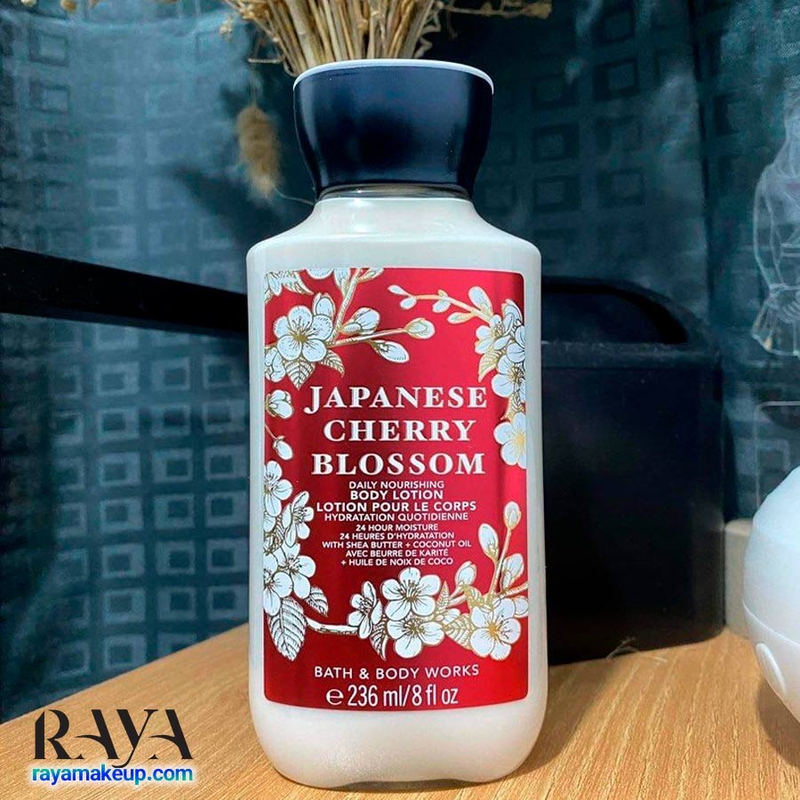 لوسیون بدن بث اند بادی ورکس رایحه شکوفه گیلاس ژاپنی Bath & Body Works Japanese Cherry Blossom Body Lotion 