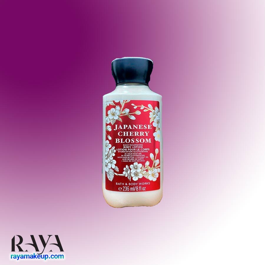 لوسیون بدن بث اند بادی ورکس رایحه شکوفه گیلاس ژاپنی Bath & Body Works Japanese Cherry Blossom Body Lotion 