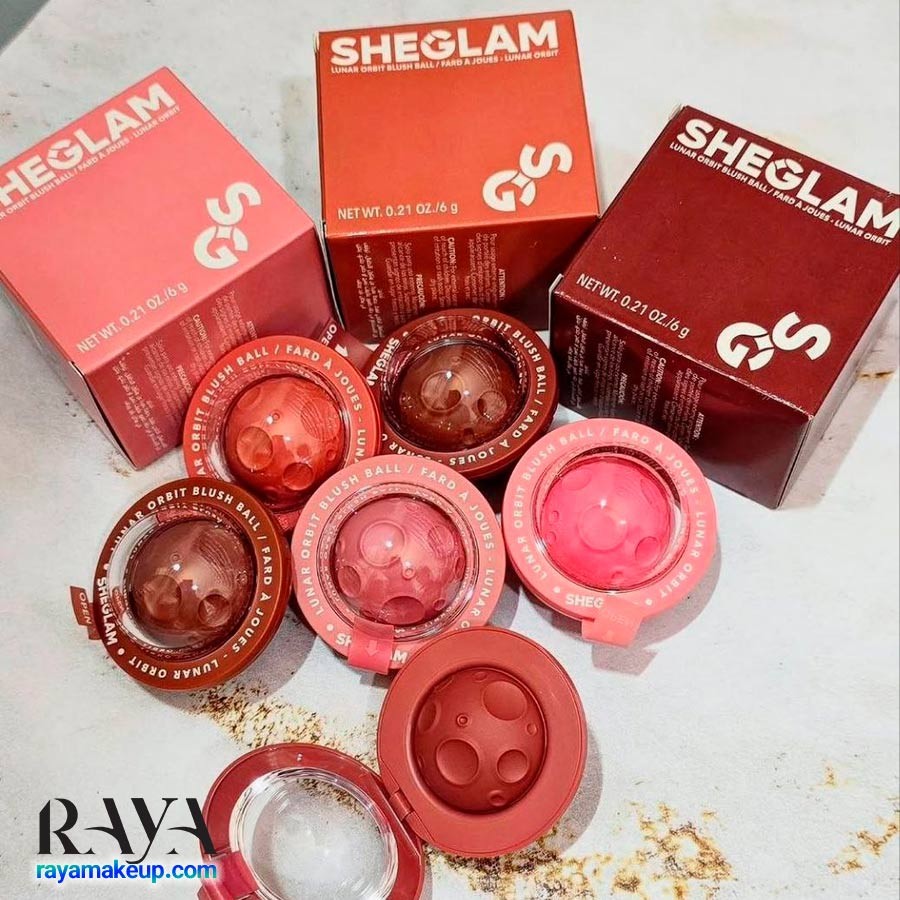رژگونه و رژلب فضایی شیگلم Sheglam Lunar Orbit Blush Ball 