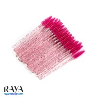 براش مژه و ابرو یکبار مصرف شین رنگ سرخابی