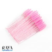 براش مژه و ابرو یکبار مصرف شین رنگ صورتی