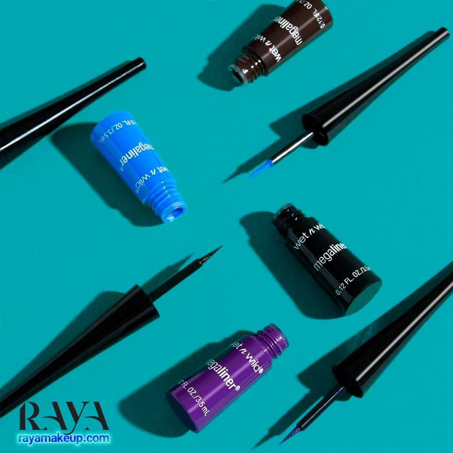 خط چشم مایع و مویی مشکی مگالاینر وت اند وایلد Wet n Wild MegaLiner Liquid Eyeliner