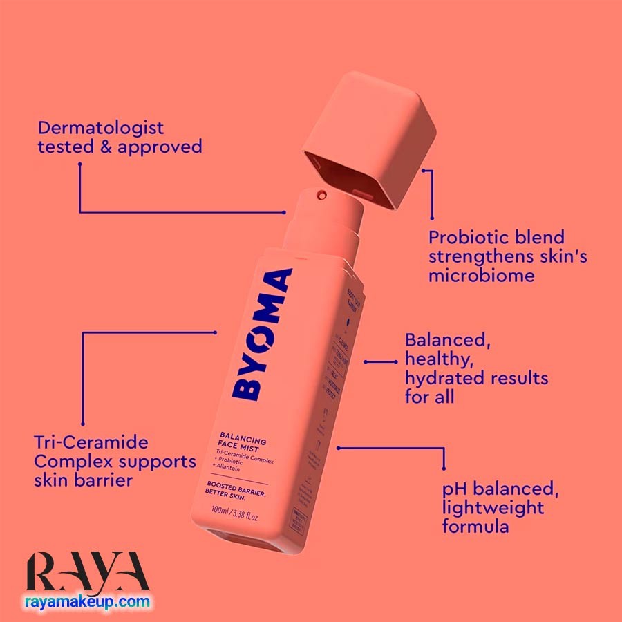 میست صورت آبرسان و متعادل کننده بالانسینگ بایوما Byoma Balancing Face Mist