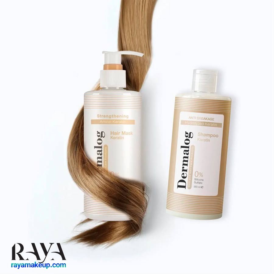 ماسک مو هیدرولیز شده درمالوگ حاوی روغن آرگان و کراتین فاقد سولفات Dermalog Keratin Hair Mask