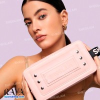 کیف لوازم آرایشی صورتی شیگلم ضد آب مدل Glow & Go