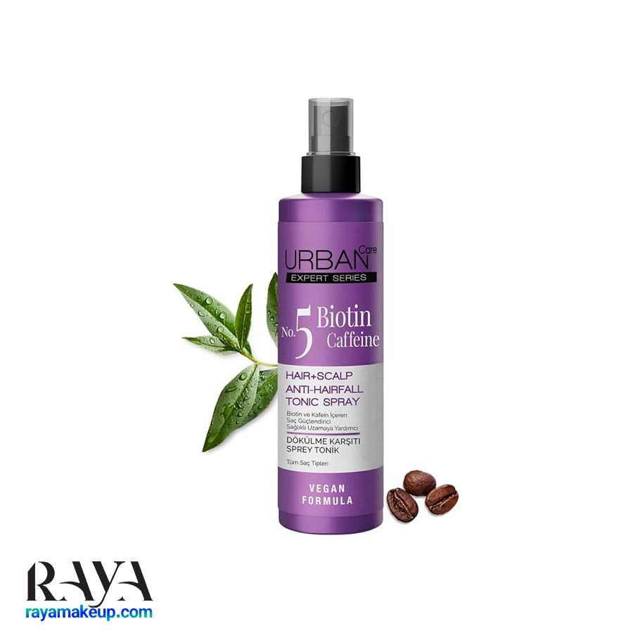 اسپری تونیک ضد ریزش مو بیوتین و کافئین اربن کر Urban Care Expert Biotin & Caffein Hair + Scalp Tonic Spray