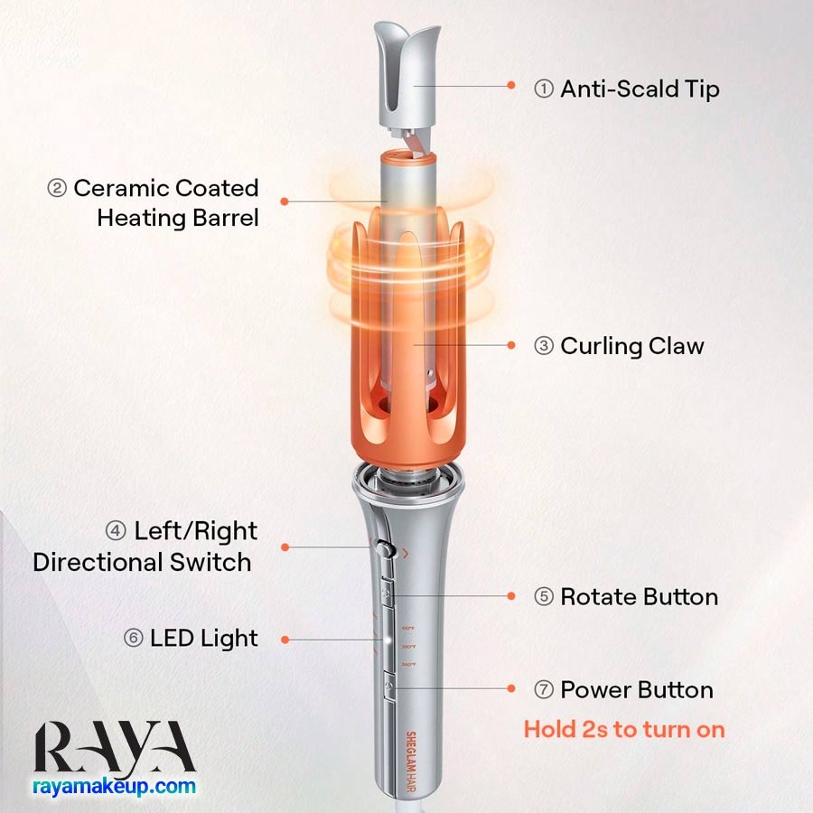 دستگاه کرلی حالت دهنده مو شیگلم Sheglam It-Curl One-Touch Instant Curler
