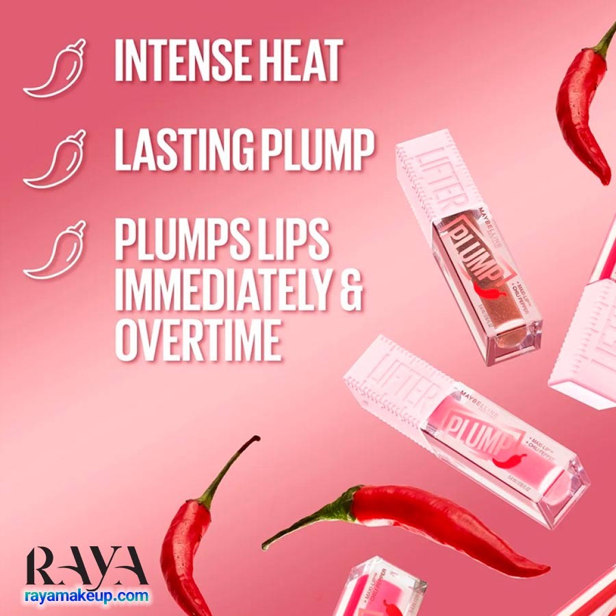 لیپ گلاس حجم دهنده میبلین لیفتر پلامپ Maybelline New York Lifter Plump Lip Gloss