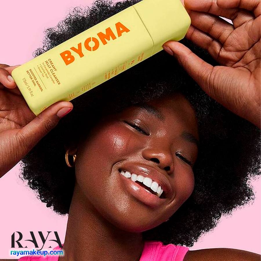 کلینزر شوینده صورت ژل کرمی بایوما آبرسان و روشن کننده  Byoma Creamy Jelly Cleanser