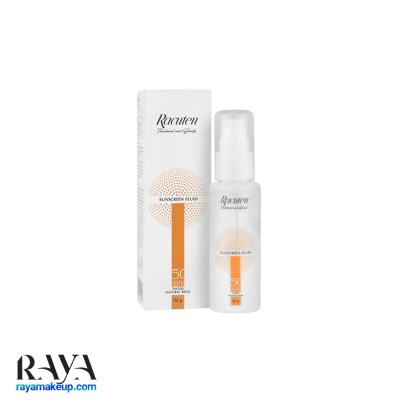 فلوئید ضد آفتاب رنگی راکوتن مناسب پوست چرب و مختلط SPF50 