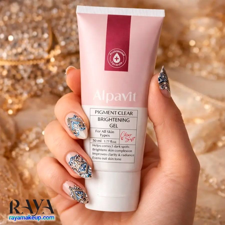 ژل روشن کننده پوست آلپاویت حاوی ترانگزامیک اسید و آلفا آربوتین Alpavit Brightening Gel Tranexamic Acid And Alpha Arbutin