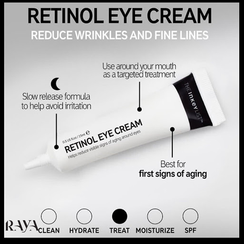 کرم دور چشم رتینول اینکی لیست حجم 15 میل The INKEY List Retinol Eye Cream