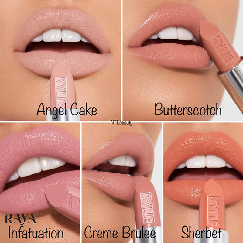 رژ لب جامد و کرمی کایلی کازمتیکس مدل باتراستاچ Butterscotch Kylie Cosmetics Crème Lipstick