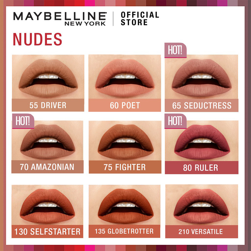 رژ لب مایع و مات سوپر استی میبلین Maybelline Super Stay Matte Ink Liquid Lipstick