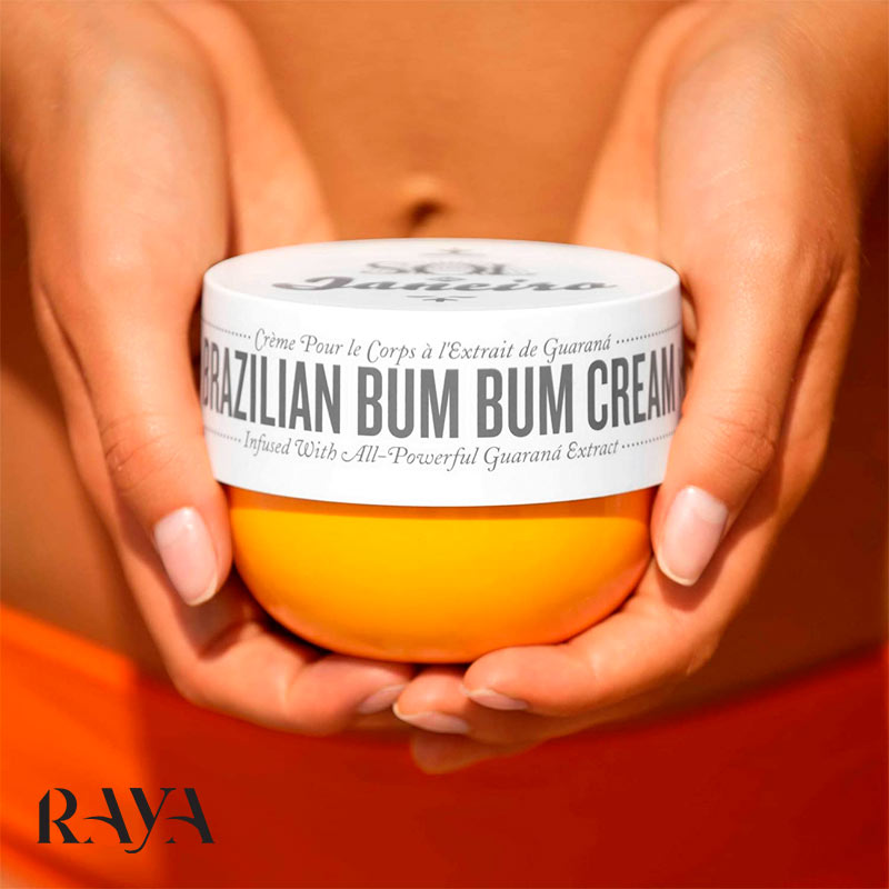 کرم بدن سفت کننده و صاف کننده برزیلی بوم بوم سول دی ژانیرو حجم 240 میل Sol De Janeiro Brazilian Bum Bum Cream 