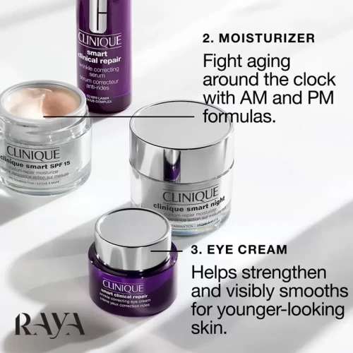 کرم ضد چروک دور چشم اسمارت کلینیک مدل کلینیکال ریپیر رینکل کارکتینگ Clinique Smart Clinical Repair Wrinkle Correcting Eye Cream