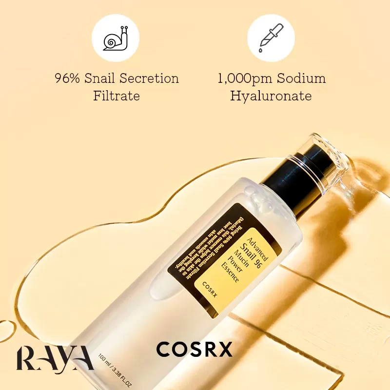 اسنس حلزون کوزارکس مدل ادونس اسنیل 96 Cosrx Advanced Snail 96 Mucin Power Essence