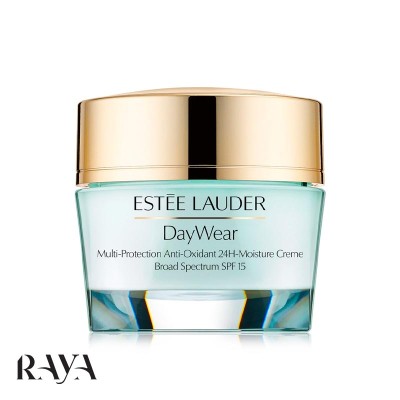 کرم مرطوب کننده 24 ساعته دی ویر مولتی پروتکشن و آنتی اکسیدانی استی لادر SPF 15 حجم 50 و 15 میل